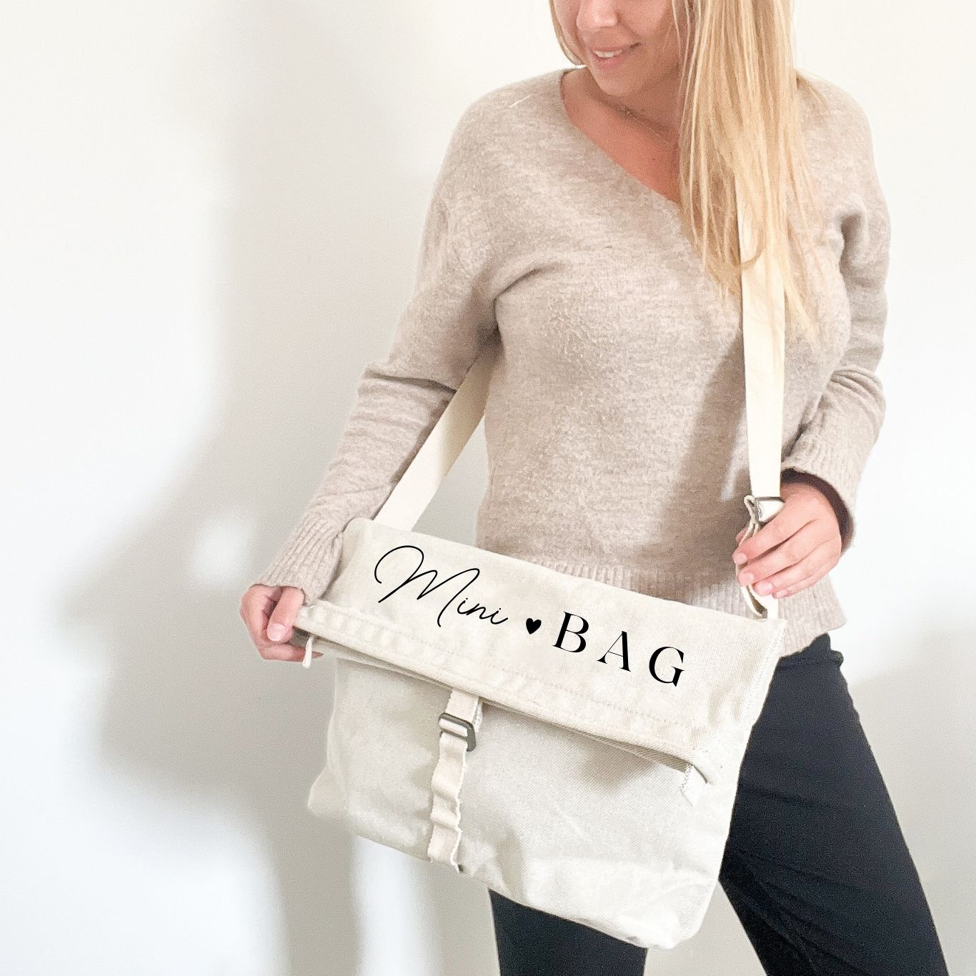 Minibag HERZ personalisiert das doppelte Plottchen®