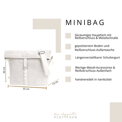 Minibag HERZ personalisiert das doppelte Plottchen®