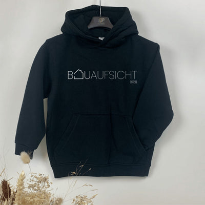 Hoodie BAUAUFSICHT & JAHR personalisiert das doppelte Plottchen®