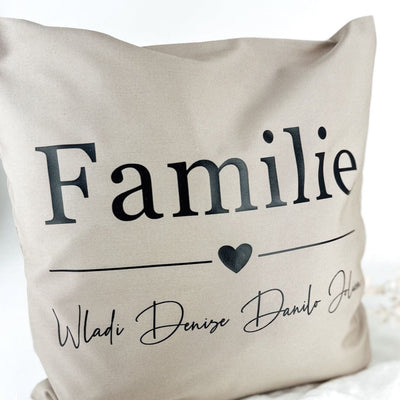 Kissenbezug Family-Namen personalisiert personalisiert das doppelte Plottchen®