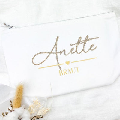 Kosmetiktasche Hochzeit personalisiert das doppelte Plottchen®