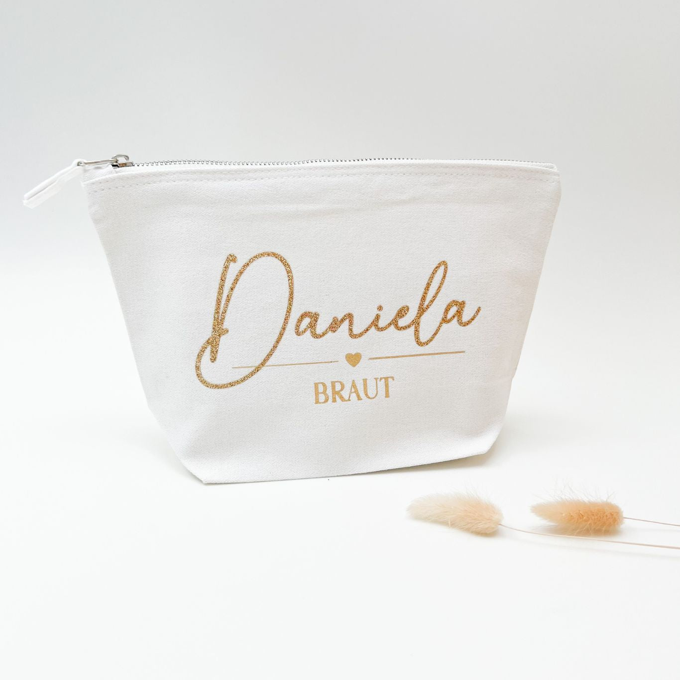 Kosmetiktasche Hochzeit personalisiert das doppelte Plottchen®