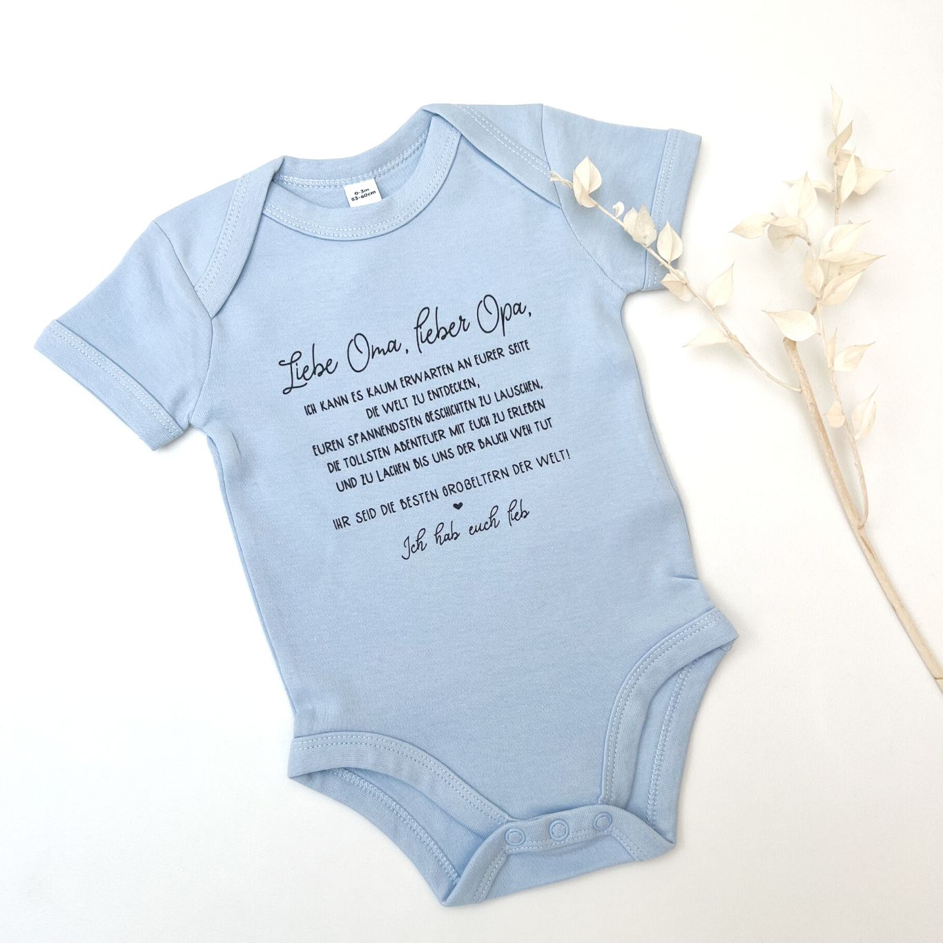 Kurzarmbody GROßELTERN personalisiert das doppelte Plottchen®