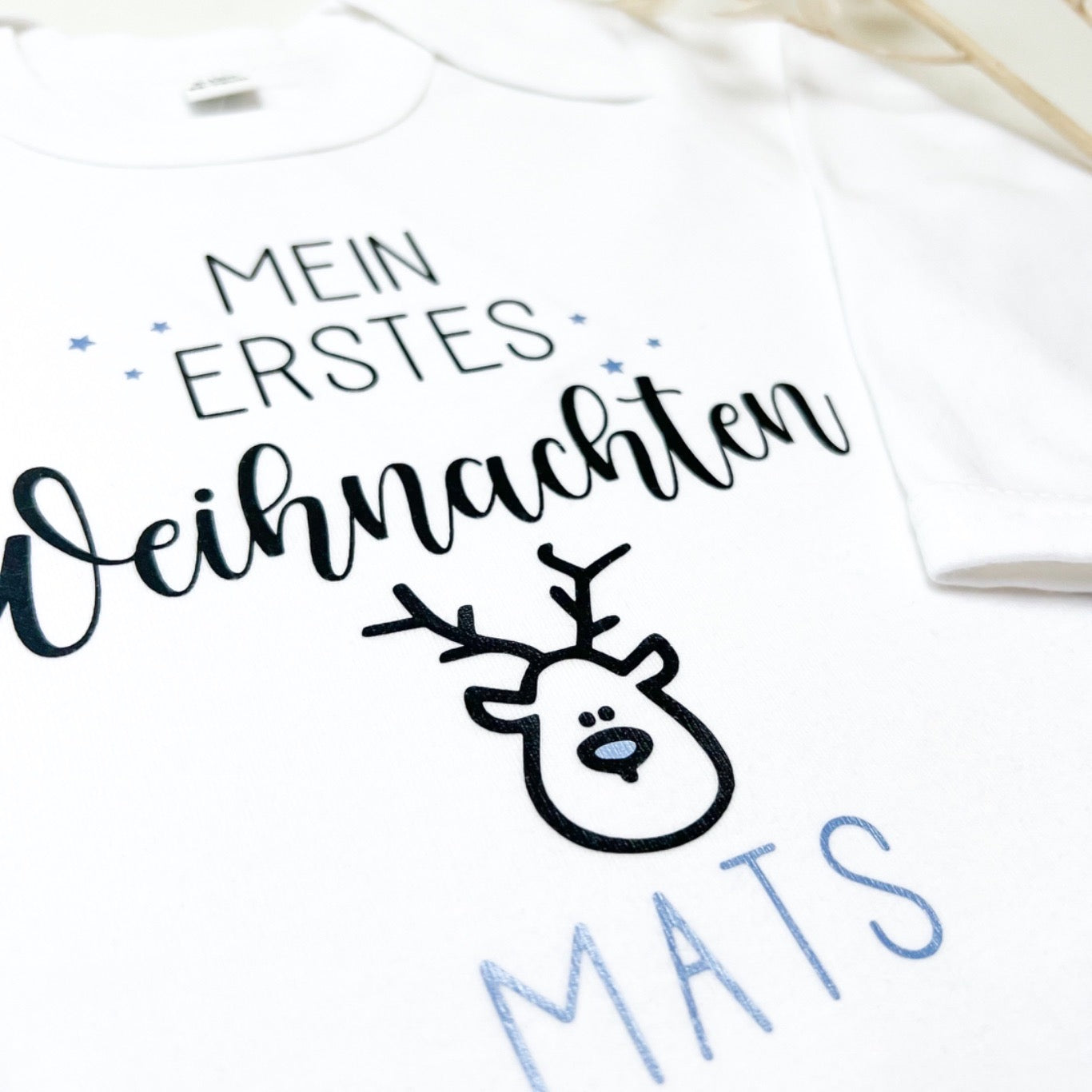 Langarmbody ERSTES WEIHNACHTEN personalisiert das doppelte Plottchen®