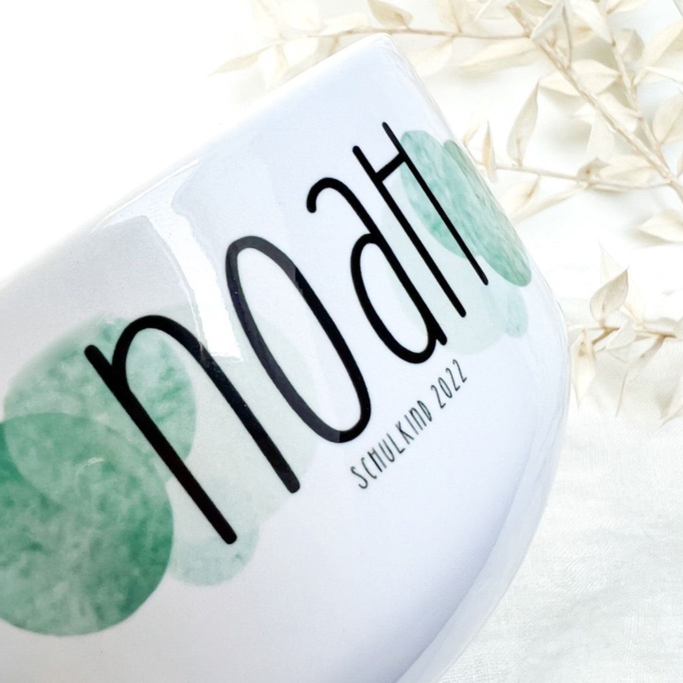 Müslischale DOTS Hochglanz personalisiert das doppelte Plottchen®