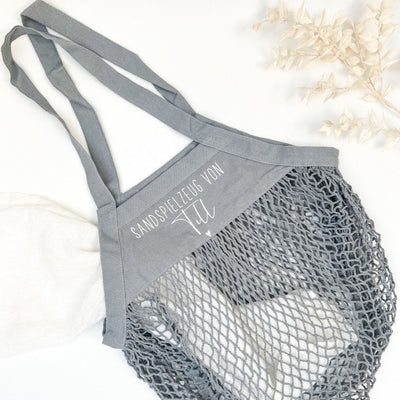 Netztasche SANDSPIELZEUG personalisiert das doppelte Plottchen®