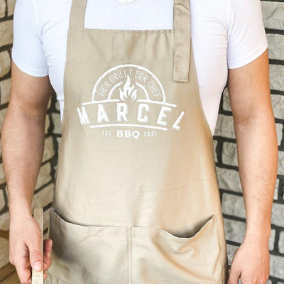 Schürze CHEF personalisiert das doppelte Plottchen®