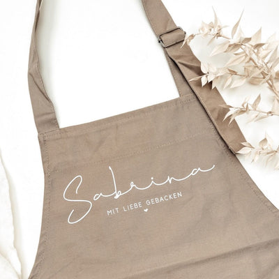 Schürze MIT LIEBE BACKEN personalisiert das doppelte Plottchen®