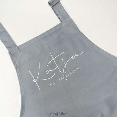 Schürze MIT LIEBE BACKEN personalisiert das doppelte Plottchen®