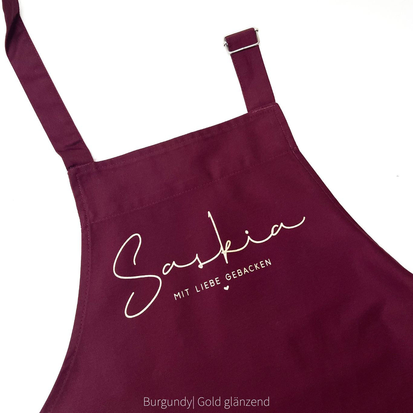 Schürze MIT LIEBE BACKEN personalisiert das doppelte Plottchen®