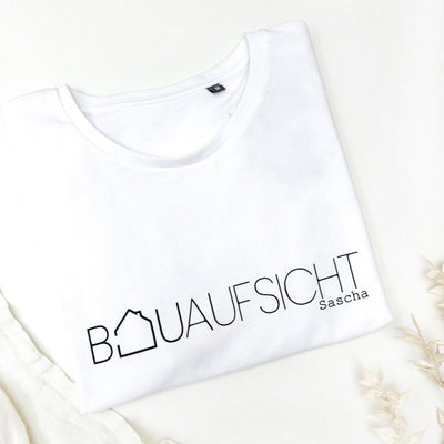 T-Shirt BAUAUFSICHT NAME (FÜR IHN) personalisiert das doppelte Plottchen®