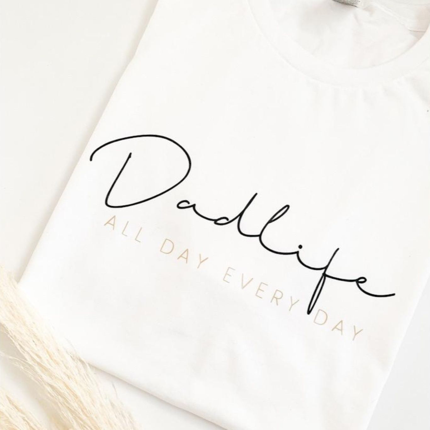 T-Shirt DADLIFE personalisiert das doppelte Plottchen®