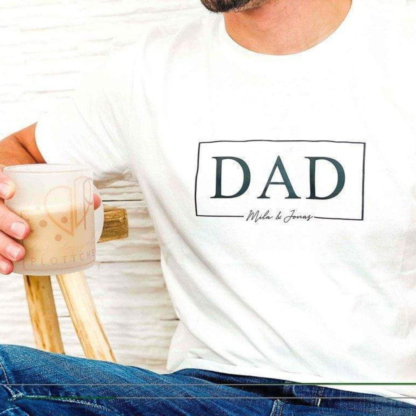 T-Shirt DADOF personalisiert das doppelte Plottchen®