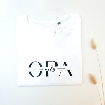 T-Shirt OPASPLIT personalisiert das doppelte Plottchen®