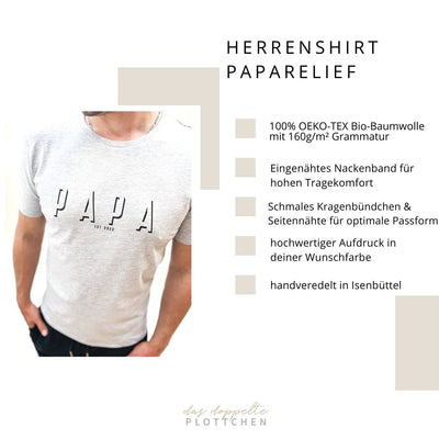 T-Shirt PAPARELIEF personalisiert das doppelte Plottchen®