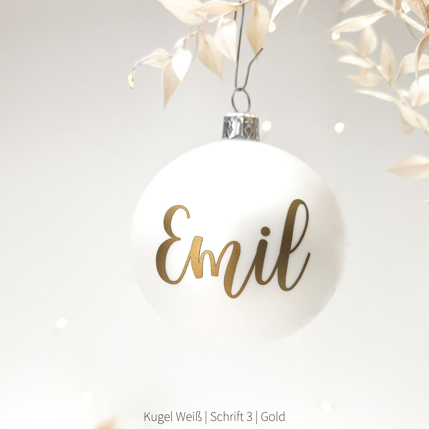 Weihnachtsbaumkugel NAME personalisiert das doppelte Plottchen®