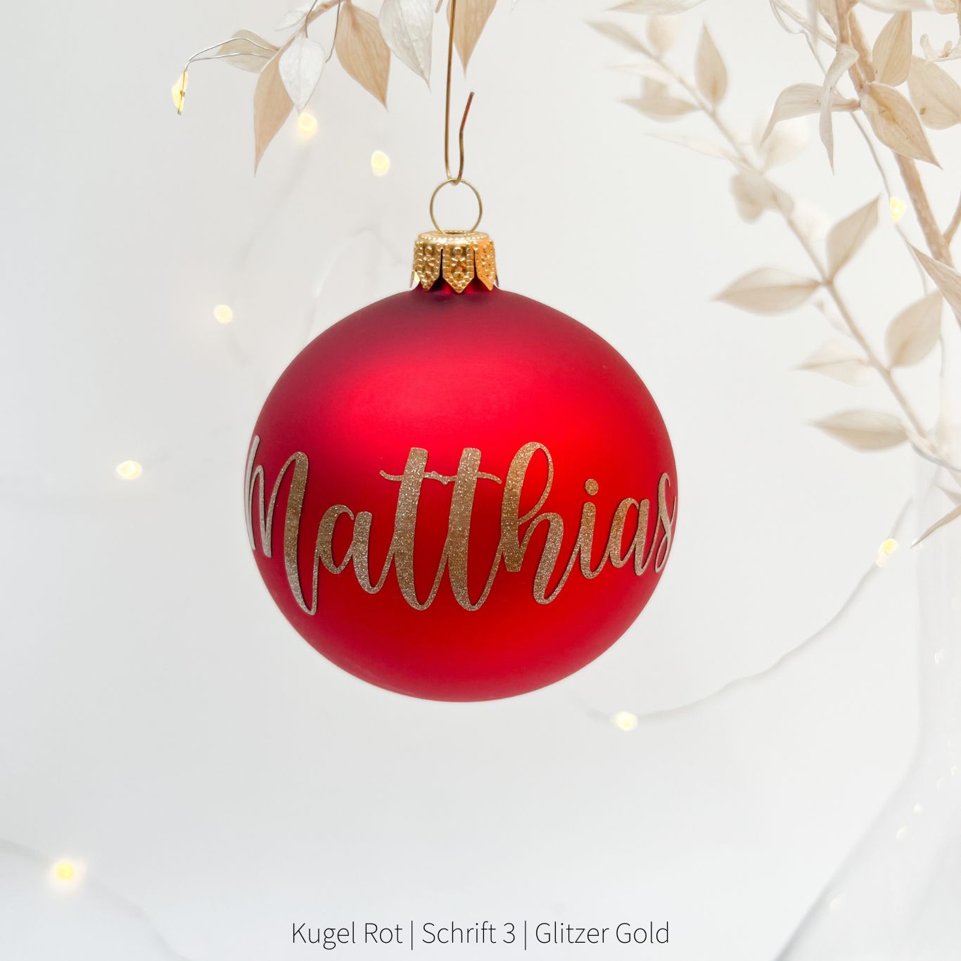 Weihnachtsbaumkugel NAME personalisiert das doppelte Plottchen®