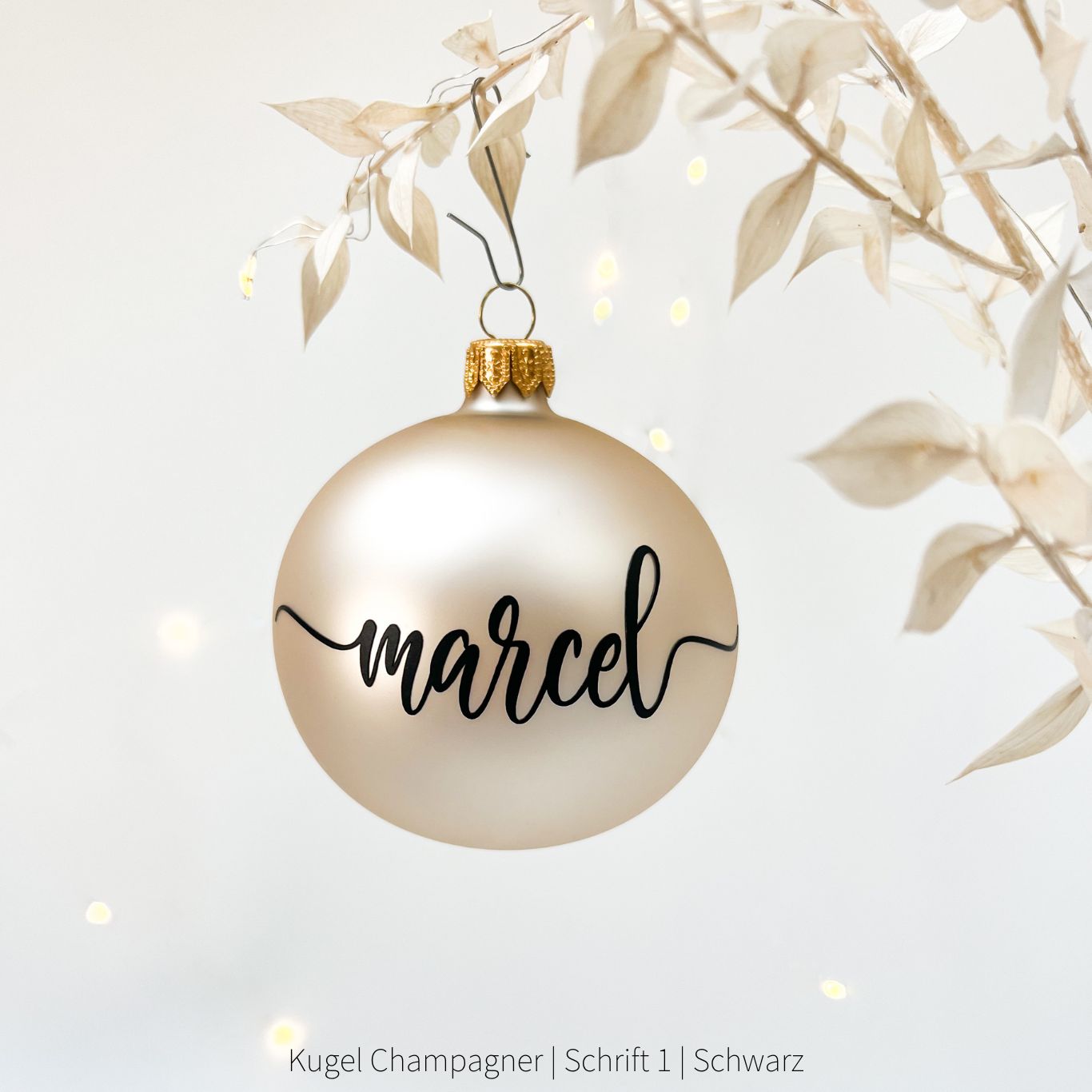 Weihnachtsbaumkugel NAME personalisiert das doppelte Plottchen®