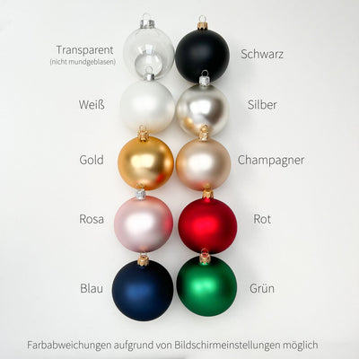 Weihnachtsbaumkugel OMA&OPA personalisiert das doppelte Plottchen®