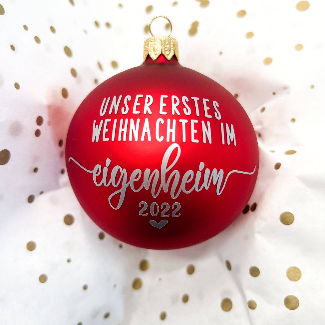 Weihnachtsbaumkugel Sonderwunsch personalisiert das doppelte Plottchen®